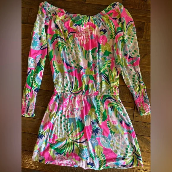 Lilly Pulitzer Lana Off The Shoulder Skort Romper XXS - Picture 6 of 9